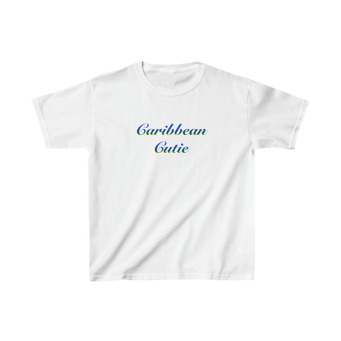 Caribbean Cutie | Blue and Green |Childrens Tee