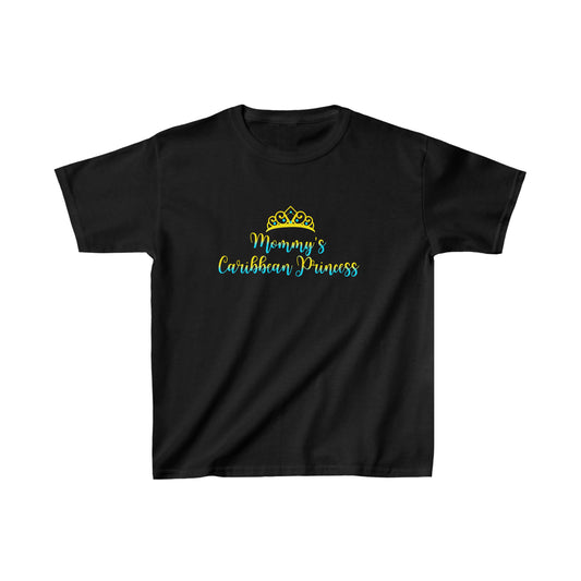 Mommy’s Caribbean Princess | Yellow and Blue Print | Children Tee