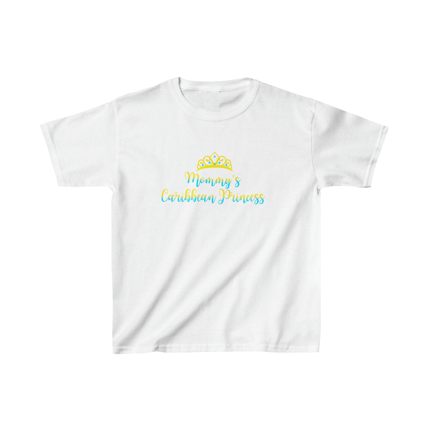 Mommy’s Caribbean Princess | Yellow and Blue Print | Children Tee